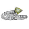 Trillion Cluster Color Ring in Gold