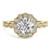 Ritani Yellow 18 Karat Gold Diamond Engagement Ring Mounting Size 6.5 * - Diamond Designs