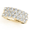 Multirow Prong Fashion Ring in Gold