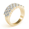 Multirow Prong Fashion Ring in Gold