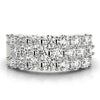 Multirow Prong Fashion Ring in Gold