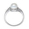 Bypass Pearl Color Ring in Gold