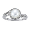 Bypass Pearl Color Ring in Gold