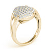 Diamond Fashion Cluster in Gold