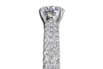 Ritani White 18 Karat Gold Diamond Engagement Ring Mounting Size 6.5 * - view 4