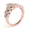Pavé Wavy Fashion Ring in Gold