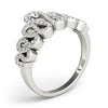Pavé Wavy Fashion Ring in Gold