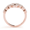 Pavé Wavy Fashion Ring in Gold
