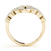 Pavé Wavy Fashion Ring in Gold