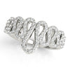 Pavé Wavy Fashion Ring in Gold