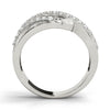 Multirow Prong Set Filigree Fashion Rings in Gold