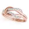 Diamond Love Knot Ring in Gold