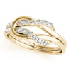 Diamond Love Knot Ring in Gold