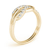 Diamond Love Knot Ring in Gold