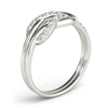 Diamond Love Knot Ring in Gold