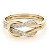 Diamond Love Knot Ring in Gold