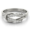 Diamond Love Knot Ring in Gold