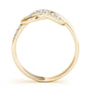 Diamond Love Knot Ring in Gold