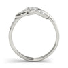 Diamond Love Knot Ring in Gold