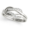 Diamond Love Knot Ring in Gold