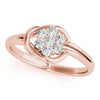 Cluster Love Knot Fashion Ring in Gold