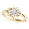 Cluster Love Knot Fashion Ring in Gold