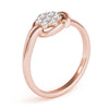 Cluster Love Knot Fashion Ring in Gold