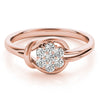 Cluster Love Knot Fashion Ring in Gold