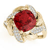 Princess & Cushion Gemstone Fashion Ring in Gold (2.61 cttw)