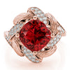 Princess & Cushion Gemstone Fashion Ring in Gold (2.61 cttw)