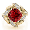Princess & Cushion Gemstone Fashion Ring in Gold (2.61 cttw)