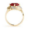 Princess & Cushion Gemstone Fashion Ring in Gold (2.61 cttw)