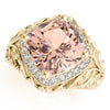 Princess & Cushion Gemstone Fashion Ring in Gold (5.26 cttw)