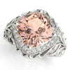 Princess & Cushion Gemstone Fashion Ring in Gold (5.26 cttw)