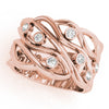 Bezel Set Filigree Fashion Ring in Gold