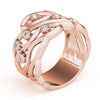 Bezel Set Filigree Fashion Ring in Gold