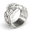 Bezel Set Filigree Fashion Ring in Gold