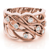 Bezel Set Filigree Fashion Ring in Gold