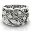 Bezel Set Filigree Fashion Ring in Gold