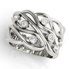 Bezel Set Filigree Fashion Ring in Gold