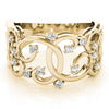 Swirl Fashion Ring in Gold