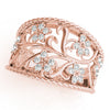 Floral Filigree Fashion Ring in Gold