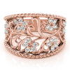 Floral Filigree Fashion Ring in Gold