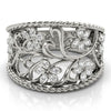 Floral Filigree Fashion Ring in Gold