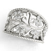 Floral Filigree Fashion Ring in Gold