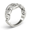 Filigree Prong Set Fashion Rings in Gold
