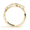 Filigree Prong Set Fashion Rings in Gold