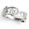 Filigree Prong Set Fashion Rings in Gold