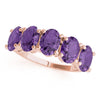 5 Stone Oval For Gemstones in Gold (0.65 cttw)