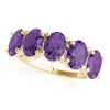 5 Stone Oval For Gemstones in Gold (0.65 cttw)